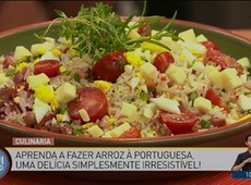 Aprenda a preparar arroz à portuguesa