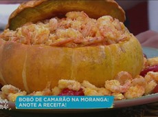 Aprenda a fazer bobó de camarão na moranga