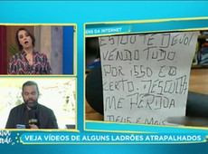 Ladrão pede desculpa e devolve roupas que roubou
