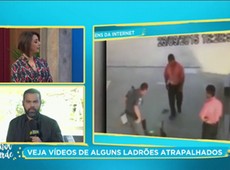 Veja os flagrantes de bandidos atrapalhados