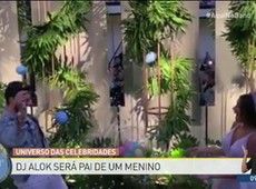 Alok faz chá de revelação e descobre que será pai de menino