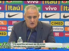 Tite: Não vou prescindir de um atleta do nível de Neymar