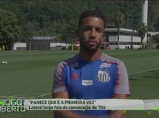 Jorge sobre convocação: Parece que é a primeira vez