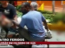 Explosão em posto de gasolina deixa quatro feridos