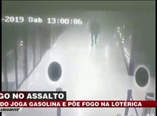 Grupo usa gasolina e ateia fogo em lotérica