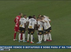 Corinthians vence Botafogo e ocupa o 5º lugar no brasileirão