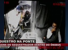 RJ: Imagens mostram o sequestrador dentro ônibus