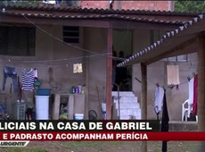 Policiais fazem nova perícia na casa de Gabriel