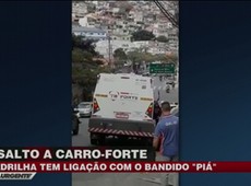 Bando troca tiros com a polícia em assalto a carro-forte
