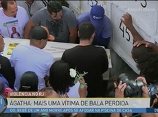 Corpo da menina Ágatha é enterrado no Rio de Janeiro
