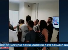 Alarme de incêndio causa confusão em aquário do RJ