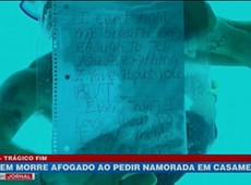 Homem morre afogado ao pedir namorada em casamento