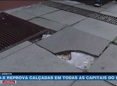 Estudo reprova calçadas em todas as capitais do País