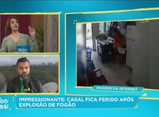 Explosão de fogão deixa casal ferido em Joinville