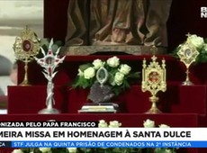 Primeira missa em homenagem à Santa Dulce