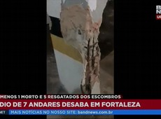 Vídeo mostra vigas aparentes em prédio que caiu em Fortaleza