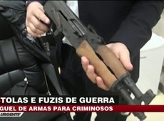 Bandidos roubam pistolas e fuzis de empresas de vigilância