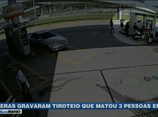Câmeras gravaram tiroteio que matou 3 pessoas em SP