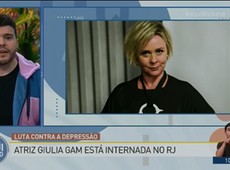 Atriz Giulia Gam está internada com depressão no RJ