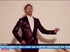 Cantor Pharrell Williams diz sentir vergonha de canção