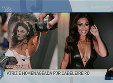 Cabeleireiro faz corte inusitado com rosto de Juliana Paes
