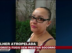 Mulher é atropelada e homem foge sem prestar socorro
