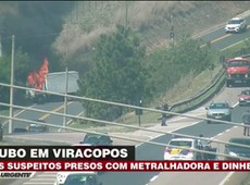 Imagens mostram estrada durante assalto em aeroporto