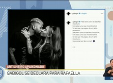 Gabigol posta foto e se declara para Rafaella Santos