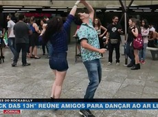 'Rock das 13h' reúne amigos para dançar ao ar livre