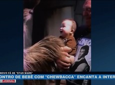 Encontro de bebê com 'Chewbacca' encanta a internet