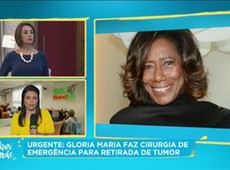 Gloria Maria faz cirurgia de emergência para retirar tumor