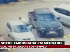 Policial é baleado após sofrer emboscada em mercado