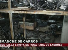 Polícia descobre desmanche de carros com saída para fuga