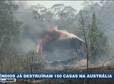 Incêndios já destruíram 150 casas na Austrália