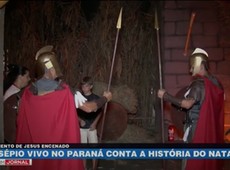 Presépio vivo no Paraná conta a história do Natal