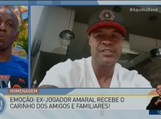 Amaral chora ao ser homenageado e relembrar passado