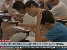 Enem: Estudantes protocolam pedido de auditoria