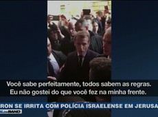 Macron se irrita com polícia israelense em Jerusalém