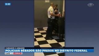 Vídeo mostra policiais bêbados, DF1