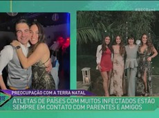 À distância, atletas se mantém em contato com parentes