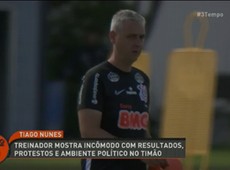 Tiago Nunes mostra incômodo com resultados no Timão