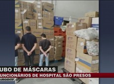 Profissionais são presos por roubar mascaras de hospital