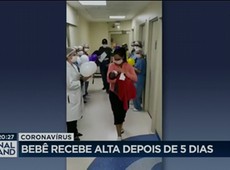 Coronavírus: Bebê recebe alta após 5 dias