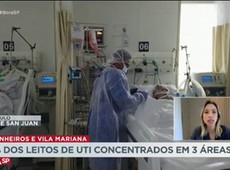 60% dos leitos de UTI concentrados três regiões de SP