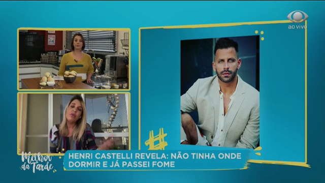 Henri Castelli revela que não tinha onde dormir e já passou fome