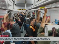 Queda de 80% no número de passageiros do metrô e CPTM