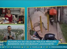 Polícia procura bandidos que roubaram lanchonetes