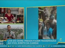 Presos fazem transmissão ao vivo, direto da cadeia