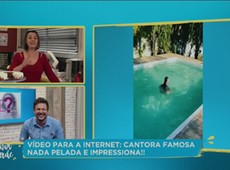 Aos 70 anos, cantora Angela Ro Ro posta vídeo nadando nua na piscina