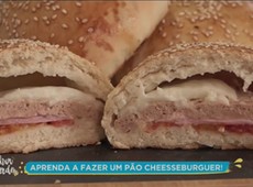 Catia ensina a fazer pão cheeseburguer